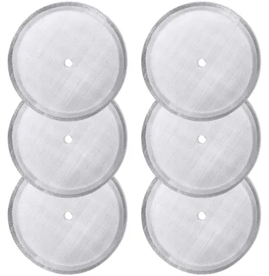 Productafbeelding van Vervangfilters voor French Press - Roestvrijstalen filters - Set van 6