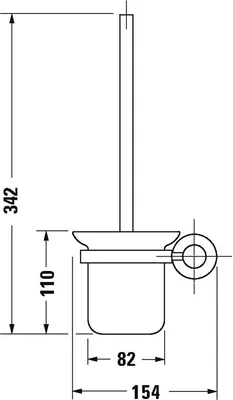 Obrázok produktu pre DURAVIT 0099271000 Súprava kefiek D-Code pre