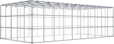 Produktbild von Anbaugabione Typ 3 100 cm x 30 cm x 50 cm (L x H x T), Maschenweite 10 cm x 10 cm, C-Ring