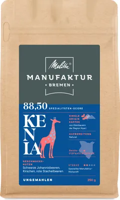 Produktbild von MELITTA Manufaktur-Kaffee Spezialitäten Kenia AA+ Single Origin ganze Bohne 250g