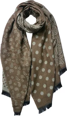 Produktbild von Clayre & Eef Winterschal Damen 65x190 cm Beige Acryl