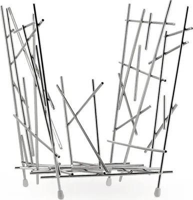 Produktbild von Alessi Zeitschriftenhalter Blow up, Edelstahl