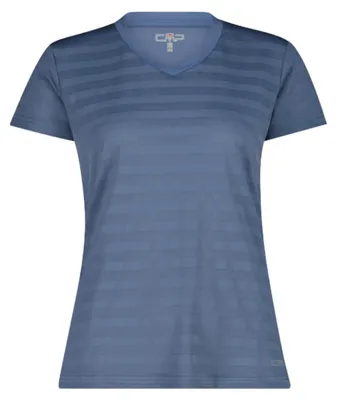 Immagine prodotto di Maglietta da donna CMP in tessuto elasticizzato in 4 direzioni con funzione Dry blu 40