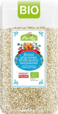 KASZA GRYCZANA KRAKOWSKA NIEPALONA BIO (POLSKA) 500 g - BIO RAJ