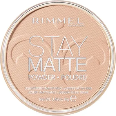 Produktbild von Rimmel Stay Matte Pressed Powder, Peach Glow, Behälter, Gepresstes Puder, Matte, 14 ml, Frauen