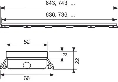 Produktbild von TECE 600894 TECEdrainline Glasabdeckung,