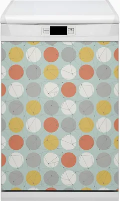 Produktbild von Geschirrspüle Magnet für Spülmaschine Magnetmatte Küche Magnete  Dekorative 45x80 cm  - Muster geometrisch