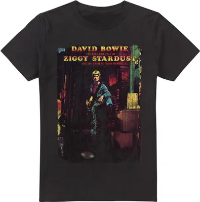 Produktbild von David Bowie - "Ziggy Stardust Album" T-Shirt für Herren TV13387 (L) (Schwarz)