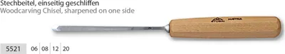 Produktbild von STUBAI Stechbeitel lang poliert  Form 21 8 mm