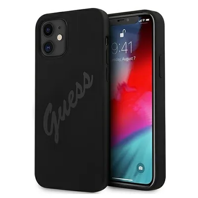 Image de Guess Guhcp12Slsvsbk Iphone 12 Mini5,4 Czarny/Noir Hardcase Script Vintage