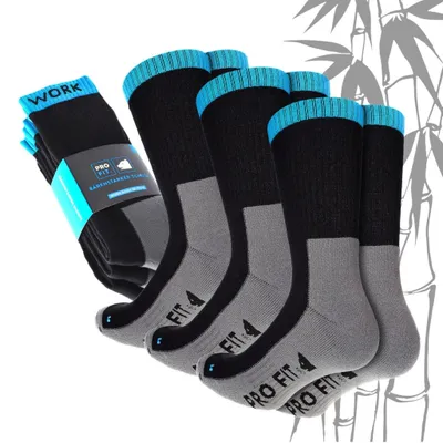 Arbeitssocke "Bamboo",lang 35-38 (Packung à 3 Paar)