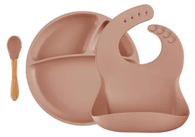 Image de Set de repas Maison Sevira, 3 pièces - 6 mois - Caramel | par Minikoioi
