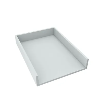 Produktbild von regalik Wickelaufsatz Universal, Wickeltischaufsatz für Kommoden in beliebiger Breite, Abnehmbar Wickelkommode aufsatz, Gerade Frontplatten, Aschgrau, 72cm x 54cm