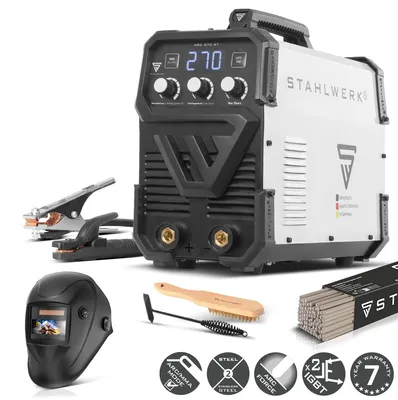 Zdjęcie produktu dla Spawarka elektrodowa STAHLWERK ARC-270 ST - w pełni wyposażona - MMA do 270 A, spawanie bez gazu osłonowego, inwertor Lift-TIG 400 V