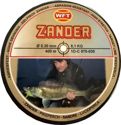 Produktbild von WFT Zielfisch Zander 0,30mm 8,1kg - 400m monofile Angelschnur