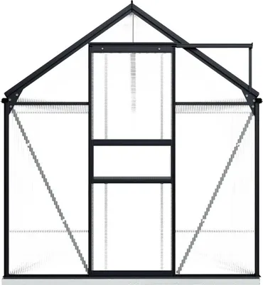 Image de Serre avec fondations Anthracite Aluminium 7,03 m²