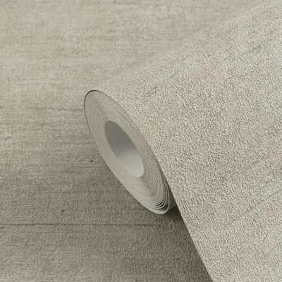 Produktbild von Unitapete Leinenstruktur Beige Taupe - Dezente Tapete im Naturlook - Vliestapete AS-Creation (KG-174707)