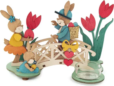 Produktbild von Bastelsatz Osterbrücke BxHxT 14x10x14cm NEU