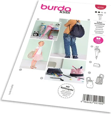 Zdjęcie produktu dla Burda 9256 - Plecak, piórnik, plecak