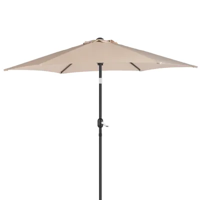 Produktbild von FCH Sonnenschirm Sonnenschirme,Balkonschirm,Gartenschirm Ø270 cm ,mit Kurbel & Neigefunktion, UV50+,Beige