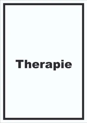 Produktbild von Therapie Schild mit Text Raum Behandlung hochkant A1 (594x841mm)