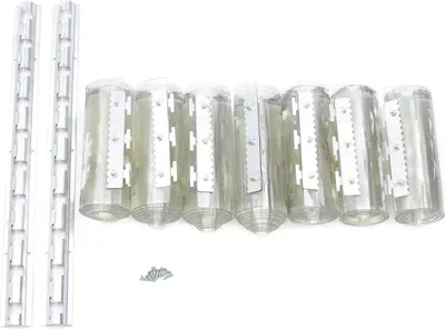 Produktbild von PVC Türvorhang - Streifenvorhang - 7 Streifen - 18x200 cm je Streifen - Stärke 2 mm - Gesamtbreite 1,05 m - 12,2 kg