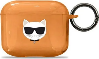 Obrázek produktu pro Pouzdro Karl Lagerfeld KLA3UCHFO pro AirPods 3, oranov, Choupette
