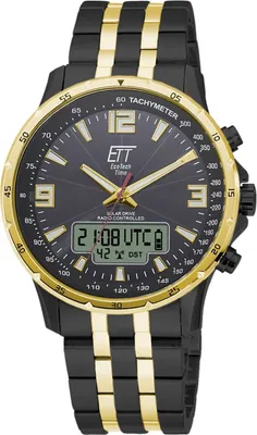 A close-up studio shot of a men's watch.
