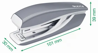 Produktbild von Leitz NeXXt 55281051, 10 Blätter, Blau, Metall, Kunststoff, 80 g/m², 3,5 cm, Oben