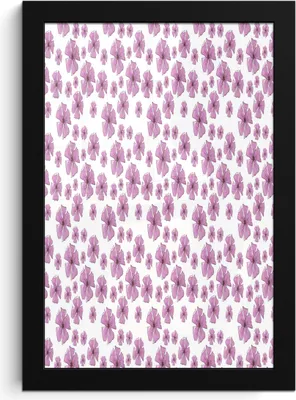 Produktbild von MuchoWow® MuchoWow® Gerahmtes Poster Blumen - Lila - Collage 20x30 cm - Poster mit zchwarzem Bilderrahmen - Drucken - Bilder Poster im Rahmen