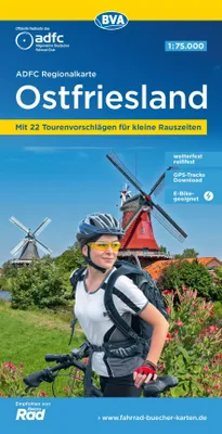 Produktbild von BVA ADFC Regionalkarte Ostfriesland 1:75.000