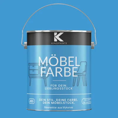 Produktbild von Kenzopaints 2,5Liter Möbelfarbe Möbellack - Meeresklar aus Mykonos