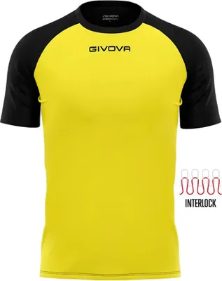 Produktbild von Givova Capo Sport-T-Shirt Gelb-Schwarz - XL