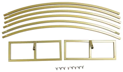 Image de Support rond de 2,1 m avec fond métallique en fer doré, arc en forme de cercle et ballons, cadre pour décoration de fête ou de mariage