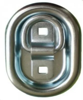 Produktbild von 1 Stück - Zurringe Oval 104 x 70 mm - 400 daN - verzinkt - Zurrmulden
