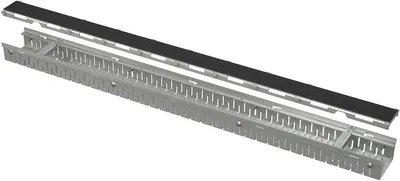 Produktbild von Alcadrain Entwässerungsrinne 100 mm verstellbar + Rost für die Fliesenverlegung, Edelstahl
