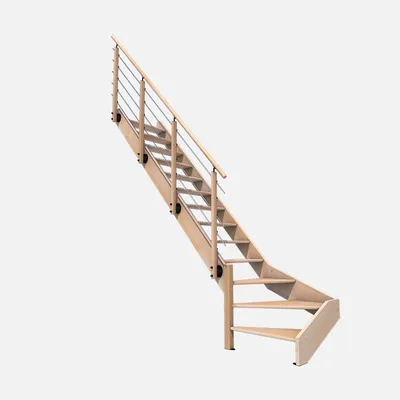 Immagine prodotto di NOSTRA - Scala a chiocciola a sinistra in legno (faggio)
