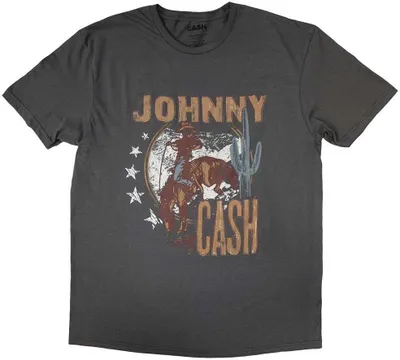 Produktbild von Johnny Cash - T-Shirt für Herren/Damen Uni RO10843 (M) (Anthrazit)