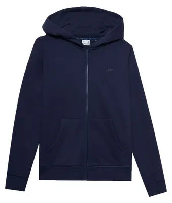 Produktbild von 4F - "4FWSS24TSWSF0956" Hoodie mit durchgehendem Reißverschluss für Damen PP3840 (S) (Dunkles Marineblau)