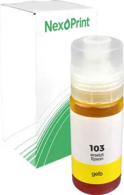 Produktbild von Druckerpatrone kompatibel zu Epson C13T00S44A 103 yellow EcoTank L 3160 Epson L 3156 Epson L 3151 Epson L 3150 Epson L 3116