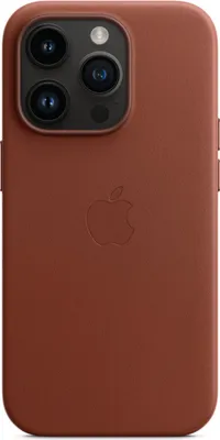 Produktbild von Apple Leather Case MagSafe iPhone 14 Pro umbra