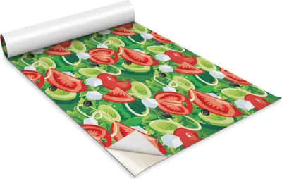 Produktbild von Selbstklebende Möbelfolie - Dekorationsfolie - Tischmöbel - Zuschneidbar - Gemüsesalat - 100 x 50 cm