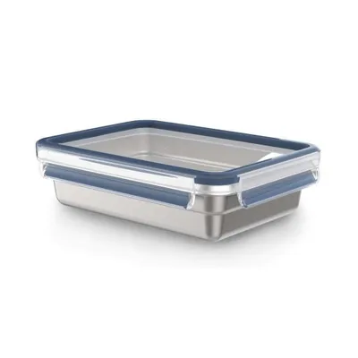 Zdjęcie produktu dla Tefal CLIP & CLOSE N1150510, Pudełko, Prostokątny, 1,2 l, Stal nierdzewna, Stal nierdzewna, 250 °C