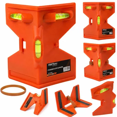 Produktbild von Kraft&Dele KD10562 Eckwasserwaage für Säulen