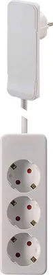 Image de GB Gebro 900039 NVB 104566 Prise multiple sans interrupteur, blanc