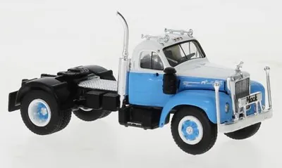 Produktbild von Brekina 85976 - 1/87 Mack B 61, weiss/hellblau, 1953 - Neu