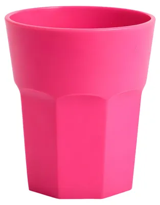 Produktbild von Plasticforte unzerbrechliches Trinkglas - Kunststoff - rosa - 360 ml - Trinkglaser - 9 x 10 cm