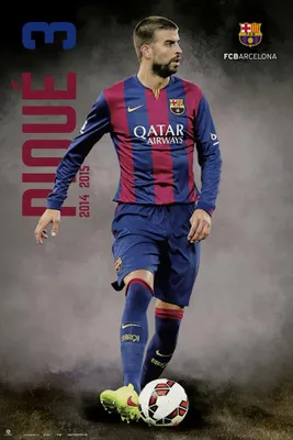 Produktbild von FC Barcelona - Poster - Pique 2014/2015 Accion
