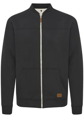 Produktbild von Blend BHArco Herren Sweatjacke Collegejacke Cardigan mit kurzem Stehkragen Reißverschluss Kängurutasche Baumwollmischung Regular fit