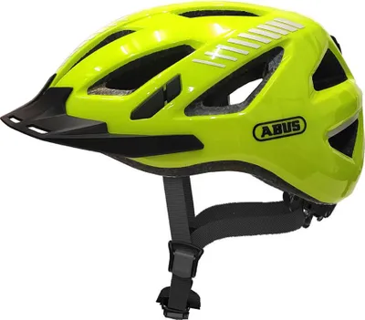 Produktbild von ABUS Stadthelm Urban-I 3.0 - Fahrradhelm mit Rücklicht, chirm und Magnetverschluss - für Damen und Herren - Gelb, Größe S (51-55 cm)